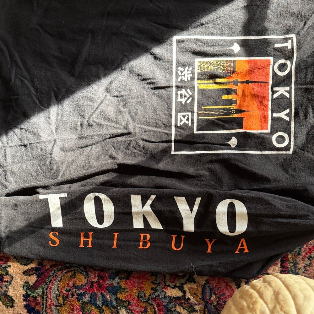 Urban Outfitters Tokyo Graphic Black Long Sleeve Tee - Picture 3 of 4